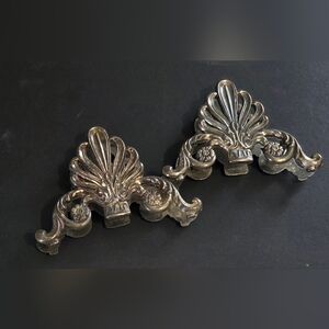 Leonard Italy Neoclassical Silverplate Knife Rest Or Napkin Holder Set Of 2
